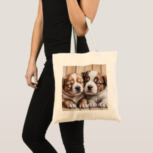 sac fourre-tout de chiens mignons