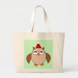 Sac fourre-tout de chouette de Noël