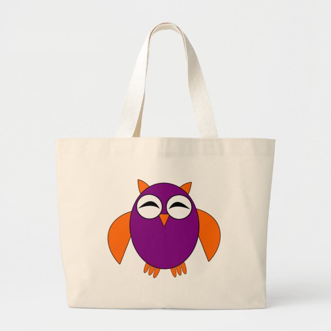 Sac fourre-tout de chouette d'Halloween (Devant)