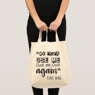Sac fourre-tout de citation d'épicerie