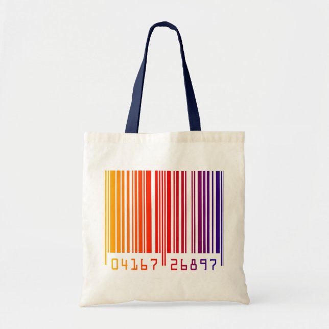 Sac fourre-tout de code-barres coloré (Devant)