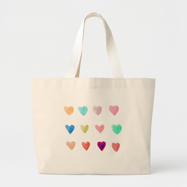 Sac fourre-tout de coeur Crayon crayon (Devant)