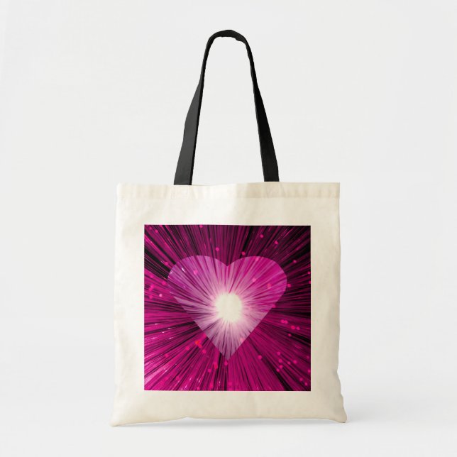 Sac fourre-tout de coeur rose (Devant)
