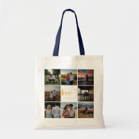 Sac fourre-tout de collage photo personnalisé