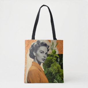 Sac fourre-tout de collage vintage
