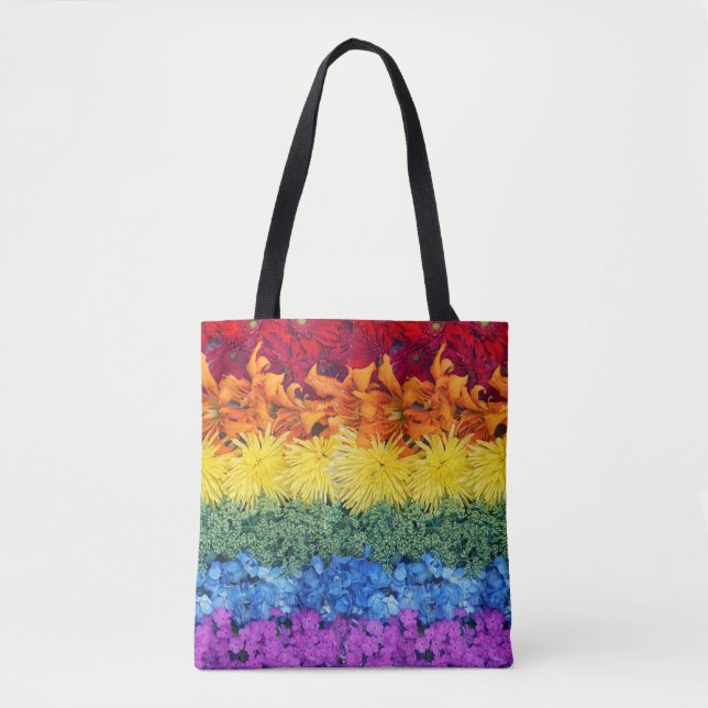 Sac fourre-tout de collection de fleurs de fioritu (Devant)