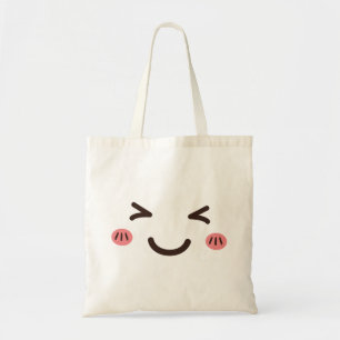 Sac fourre-tout de conception à face mignonne