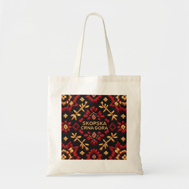 Sac fourre-tout de conception de broderie Skopska  (Devant)