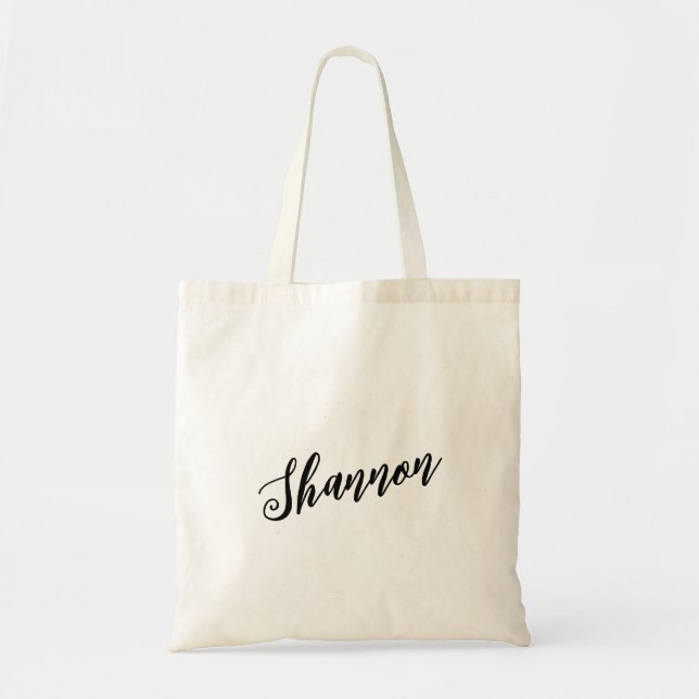 Sac fourre-tout de conception de script personnali (Devant)