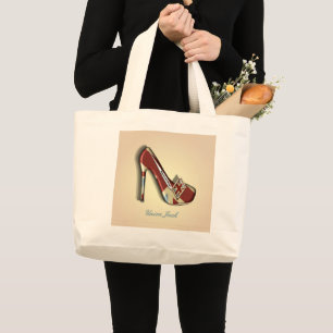 sac fourre-tout de conception de thème de chaussu