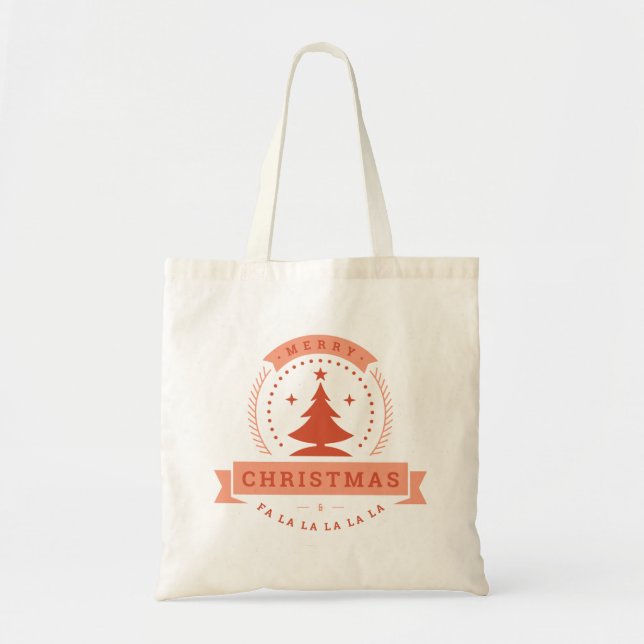 Sac fourre-tout de conception rad de Noël joyeux (Devant)