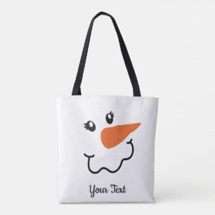 Sac fourre-tout de conception Snowman à la bouche