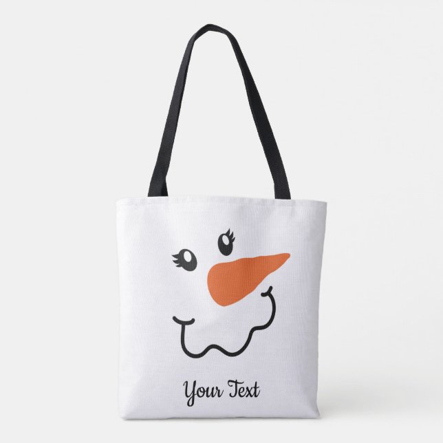 Sac fourre-tout de conception Snowman à la bouche  (Dos)