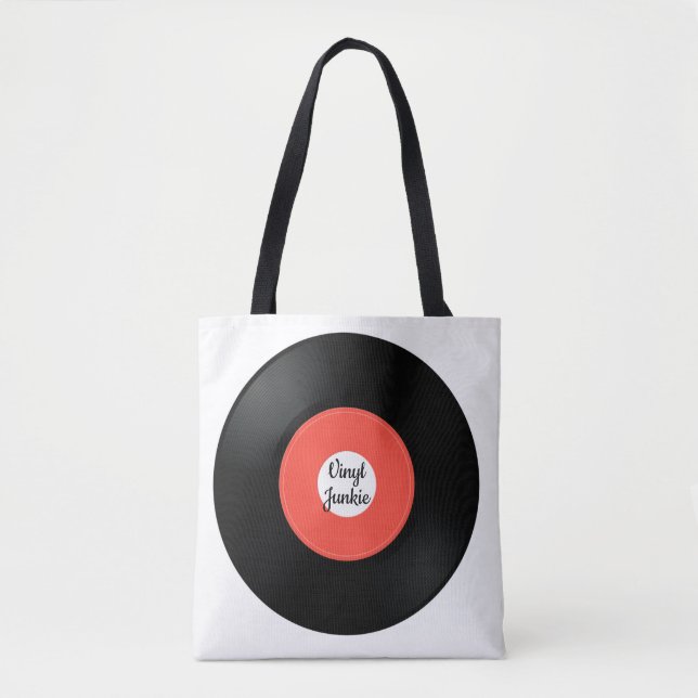 Sac fourre-tout de conception vinyle simple 45 tr/ (Devant)
