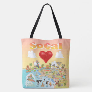 Sac fourre-tout de coucher de soleil SoCal