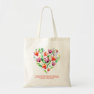 Sac fourre-tout de couronne de tulipe romantique p