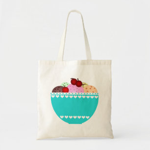 Sac fourre-tout de crème glacée et cerises