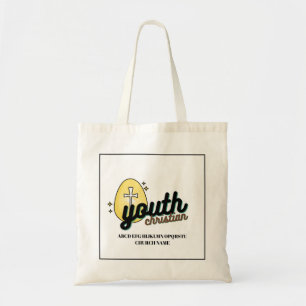 Sac fourre-tout de croix d'oeuf chrétien personnal