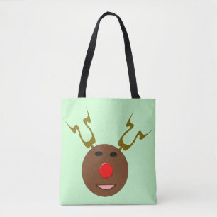 Sac fourre-tout de cyber rennes de Noël