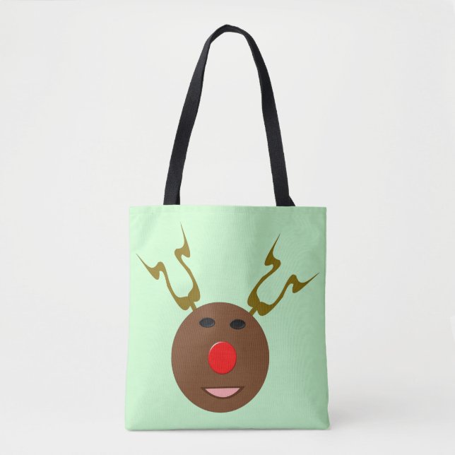Sac fourre-tout de cyber rennes de Noël (Devant)
