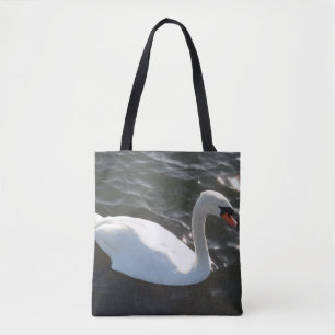 Sac fourre-tout de cygne blanc