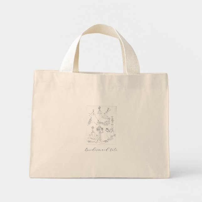 Sac fourre-tout de demoiselle d'honneur (Devant)