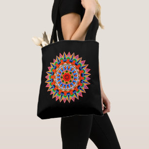 Sac fourre-tout de design de folklore coloré