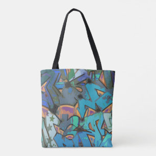 Sac fourre-tout de design de graffitis colorés