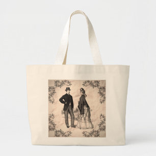 Sac fourre-tout de design vintage Victorian Couple