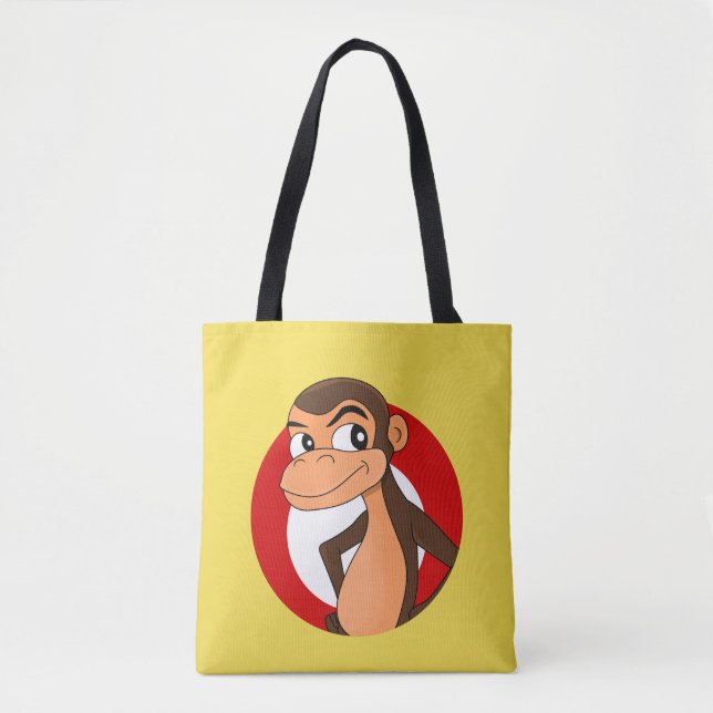 Sac fourre-tout de dessin animé Chimp (Devant)