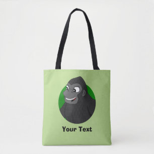Sac fourre-tout de dessin personnalisé Gorilla