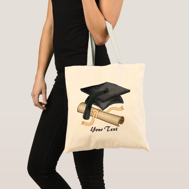 Sac fourre-tout de diplôme de bonnet de graduation (Devant (produit))