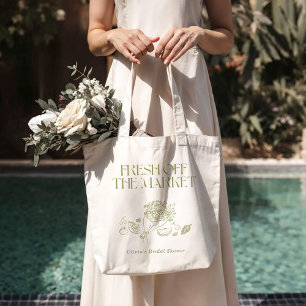 Sac fourre-tout de douche de mariée tout droit du