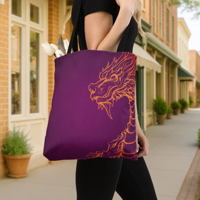 Sac fourre-tout de dragon violet (Créateur téléchargé)