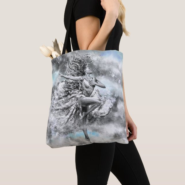 Sac fourre-tout de femme dansante (De près)