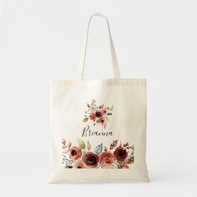 Sac fourre-tout de femme de chambre à la florale é (Devant)