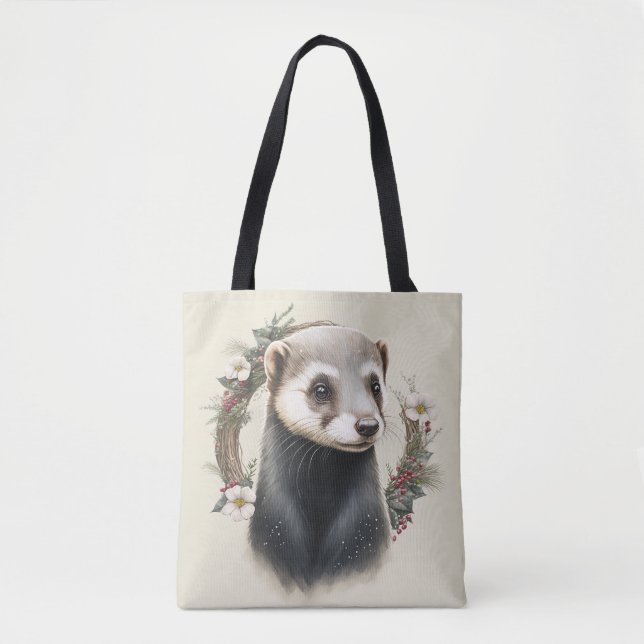 Sac fourre-tout de Ferret Festif Douce (Devant)
