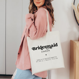 Sac fourre-tout de fête de Bachelorette rétro