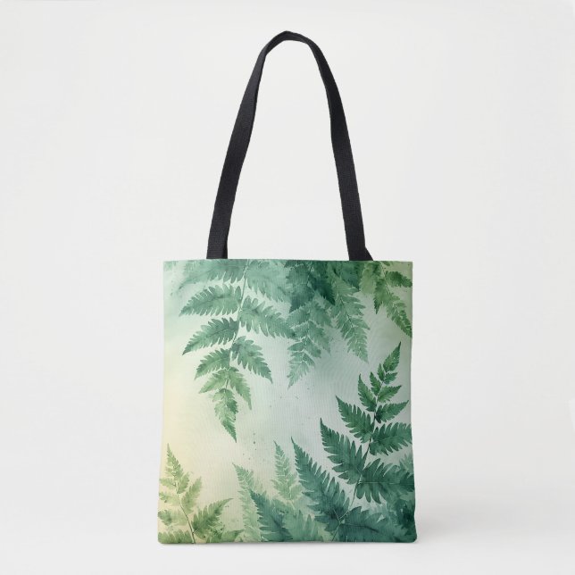 Sac fourre-tout de feuilles de ferment d'aquarelle (Devant)