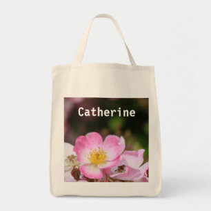 sac fourre-tout de fleur de rose sauvage. ajoutez