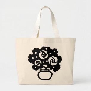 Sac fourre - tout de fleurs Art déco