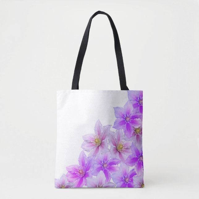 Sac fourre-tout de fleurs de lavande - Flore douce (Devant)