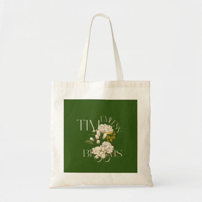 Sac fourre-tout de fleurs florales intemporelles (Devant)
