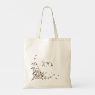 Sac fourre-tout de fleurs mignonnes et élégantes