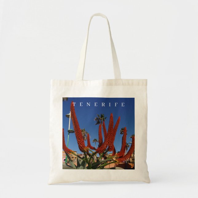 Sac fourre-tout de fleurs Tenerife Aloe Vera (Devant)