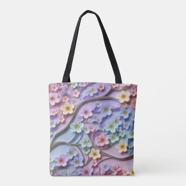 sac fourre-tout de flux papier 3D (Dos)