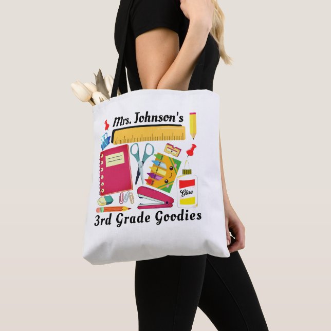 sac fourre-tout de fournitures scolaires de l'ense (De près)