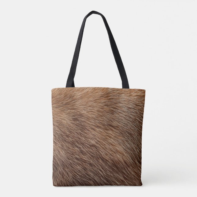 Sac fourre-tout de fourrure animale (Dos)