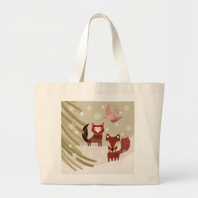 Sac fourre-tout de Fox d'hiver (Devant)