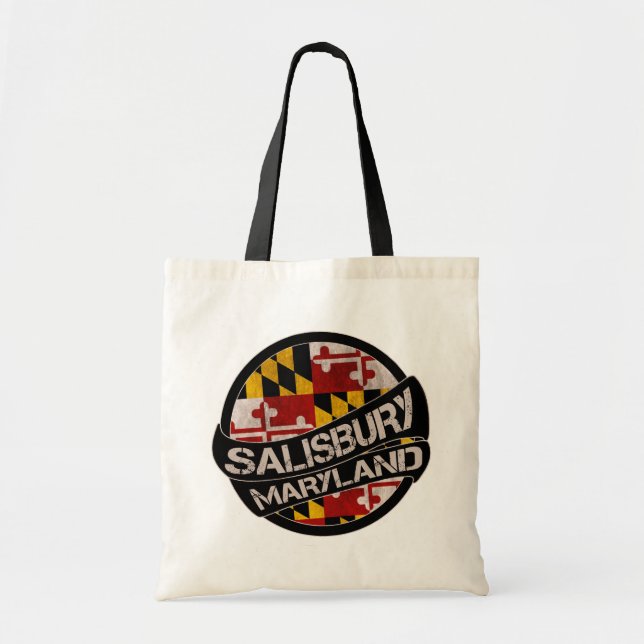 Sac fourre-tout de grunge drapeau du Maryland de S (Devant)